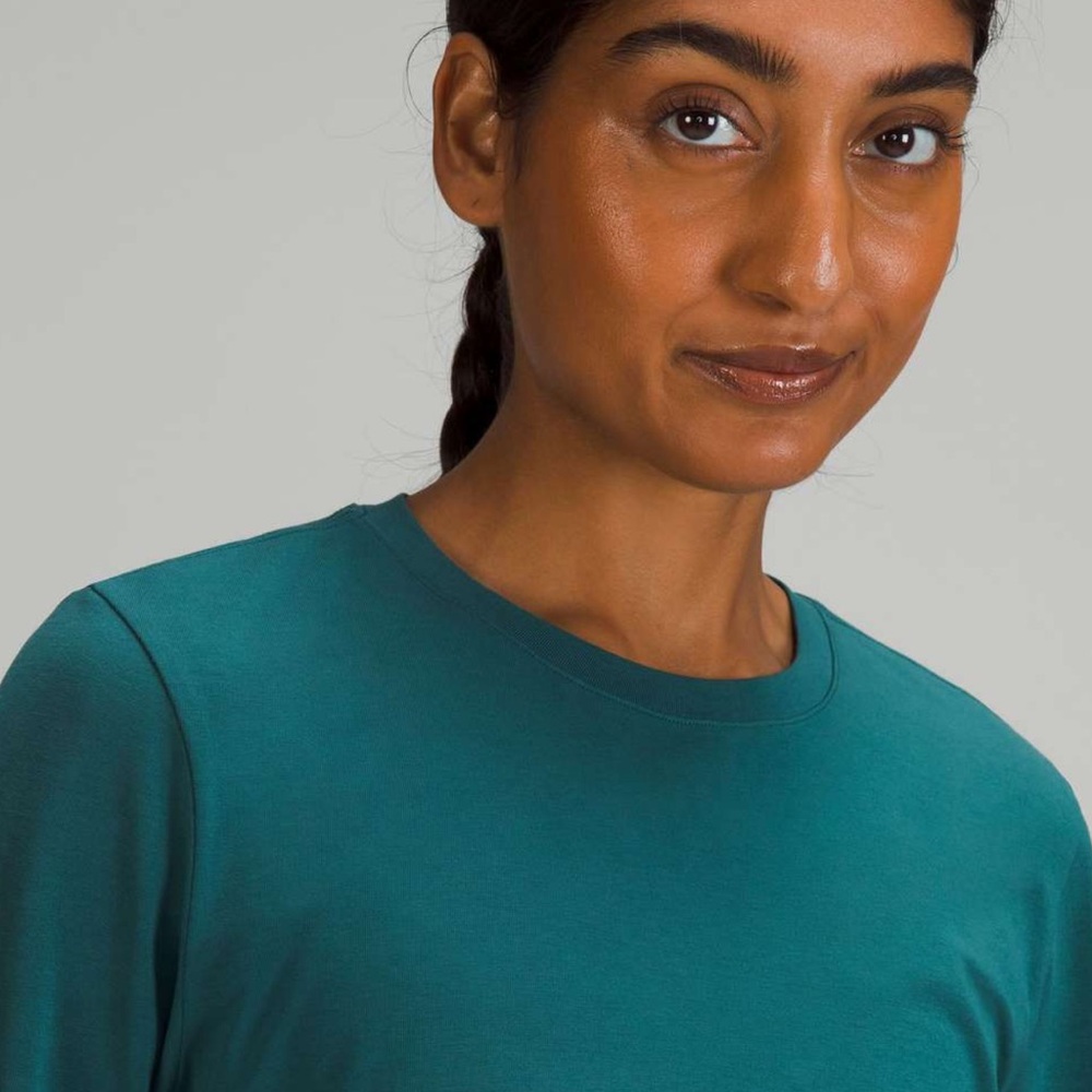 Lululemon Love Long Sleeve Shirt Jasper Green 18 - Picture 5 of 8